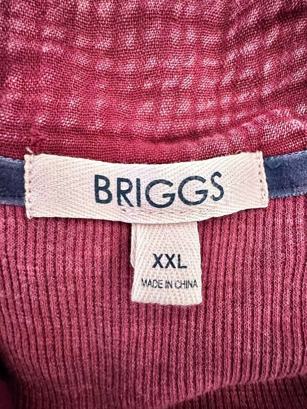 Briggs Women’s Pink Acid Wash Waffle Knit Shacket Button Down Oversized XXL - Picture 3 of 4